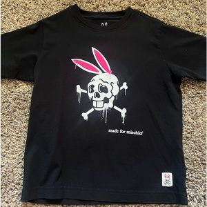 Psycho bunny by Robert Godley boys shirt , black , small size 7/8